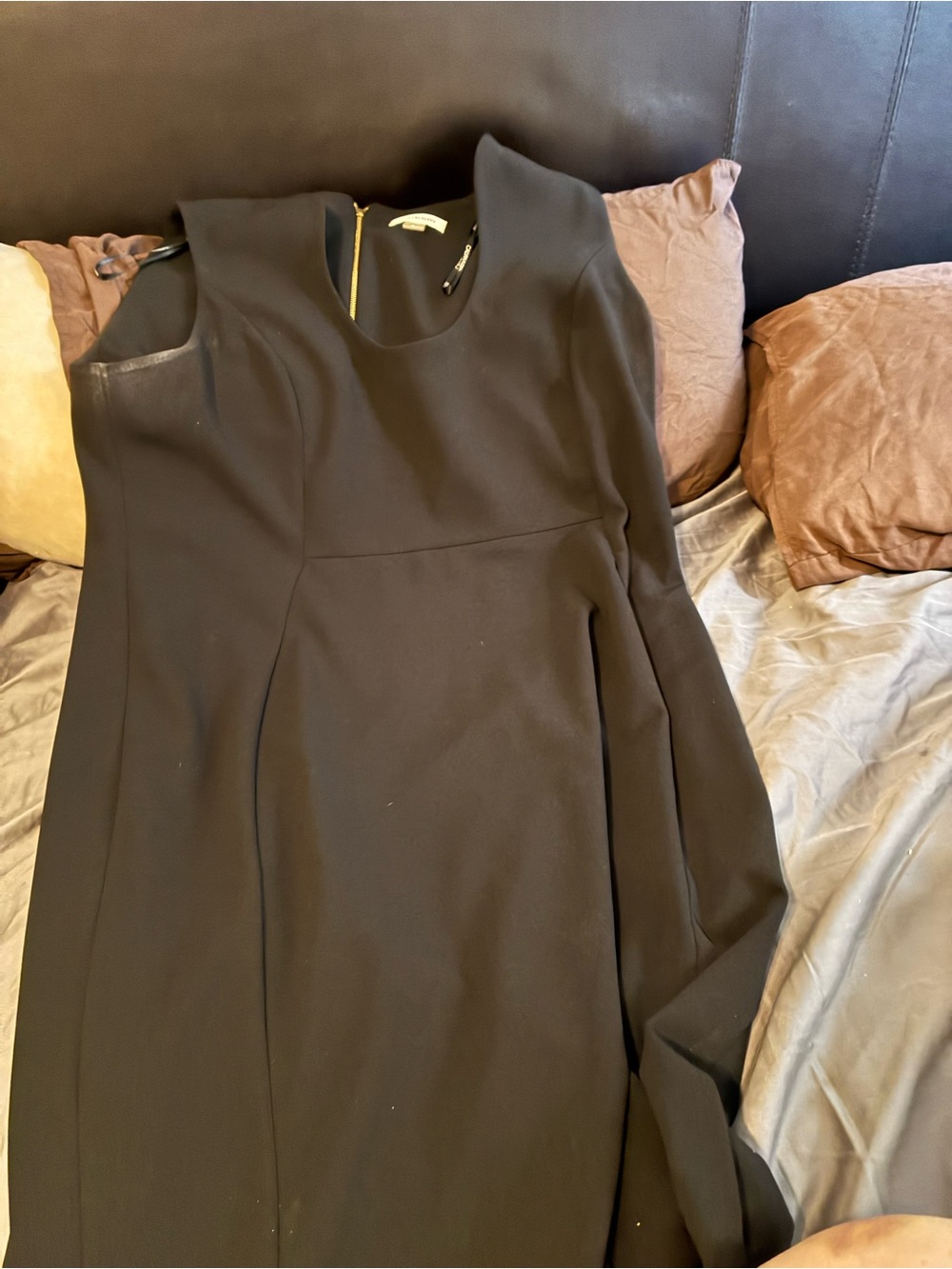 Calvin Klein Black Sleeveless Midi Dress